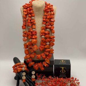 Elegant Coral Beads | Handstringed