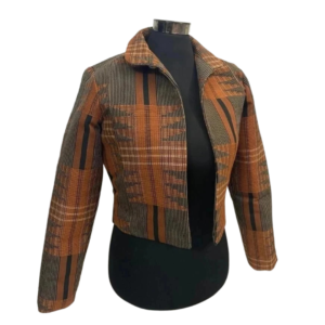 T&D Ethnic Aso oke crop jacket - Women