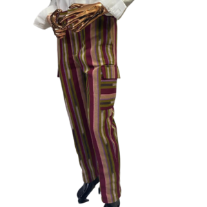 T&D Ethnic Aso oke cargo pants - unisex