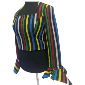 T & D Ethnic Women Aso Oke crop top