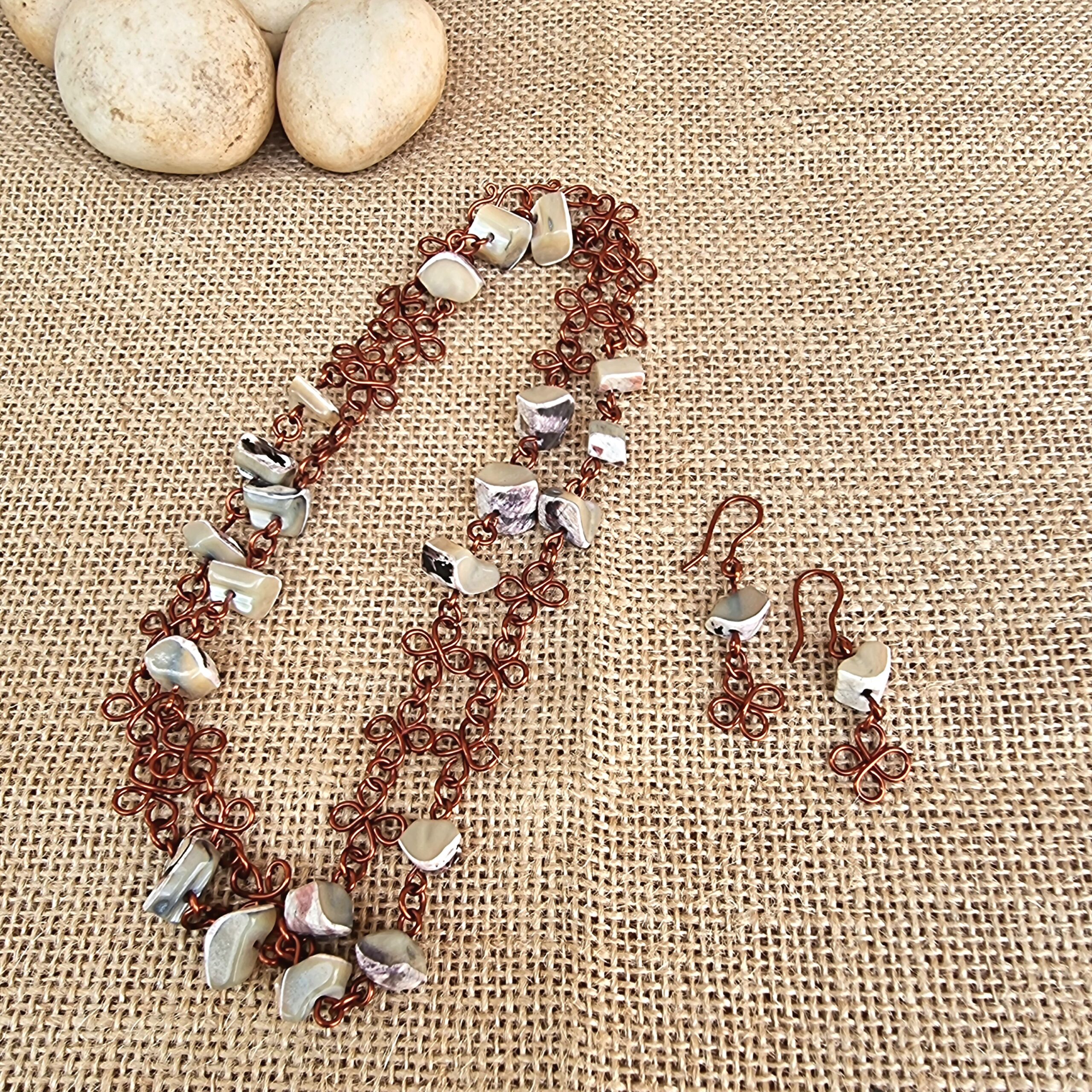 Handcrafted wire jewelry - Anne Lawal Jewellery.  Click options for various choices.