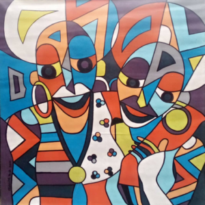 SISTERS -  Acrylic on canvas original original (year 2021) 