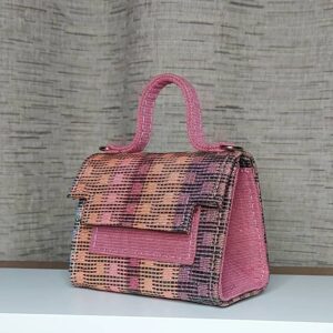 Qamin's Pink-Pink damask MICRO1 bag